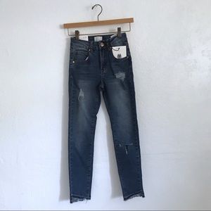 Cotton on dark wash denim skinny jeans